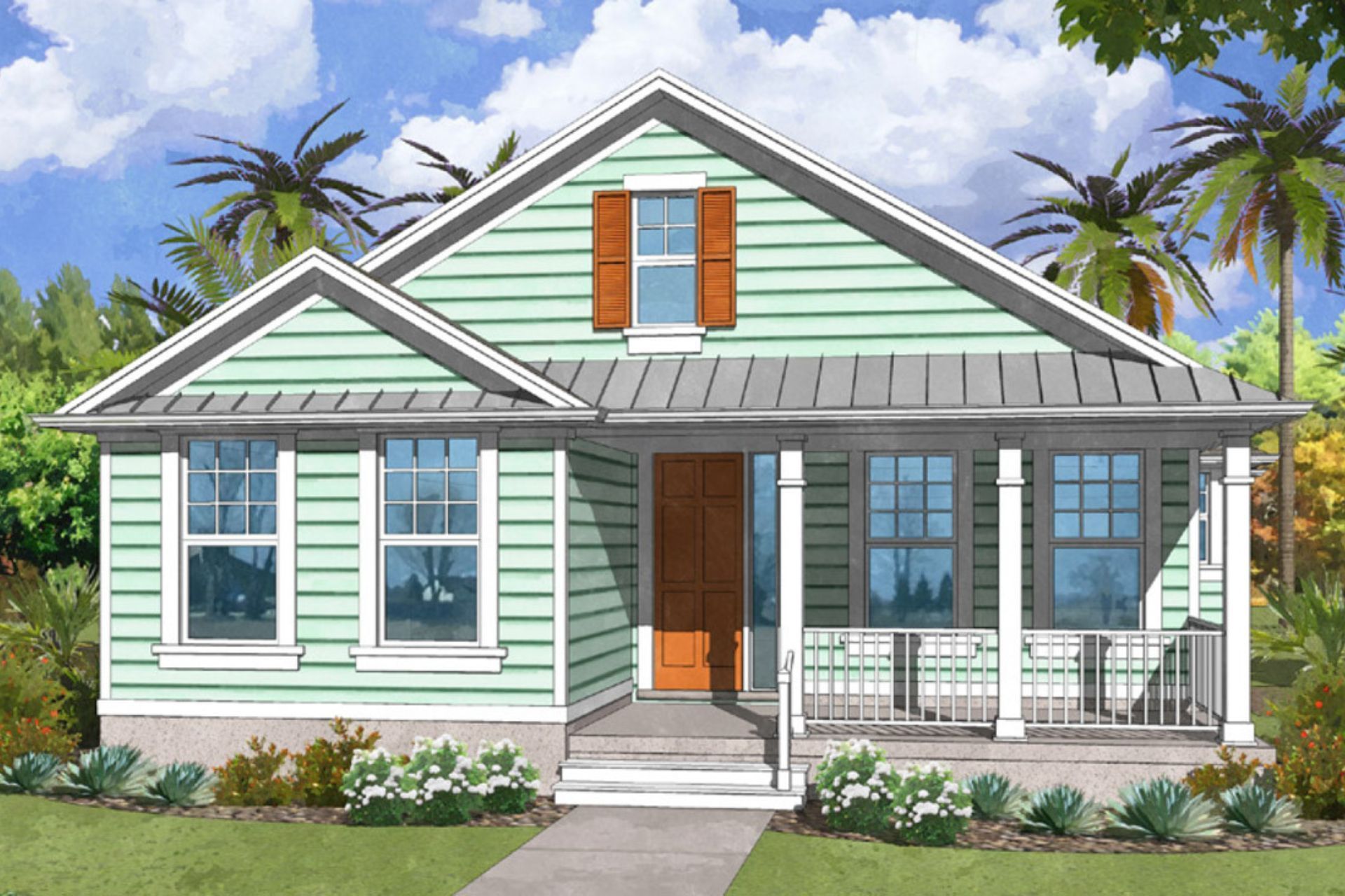 A black and white drawing of a house with a shingle roof.