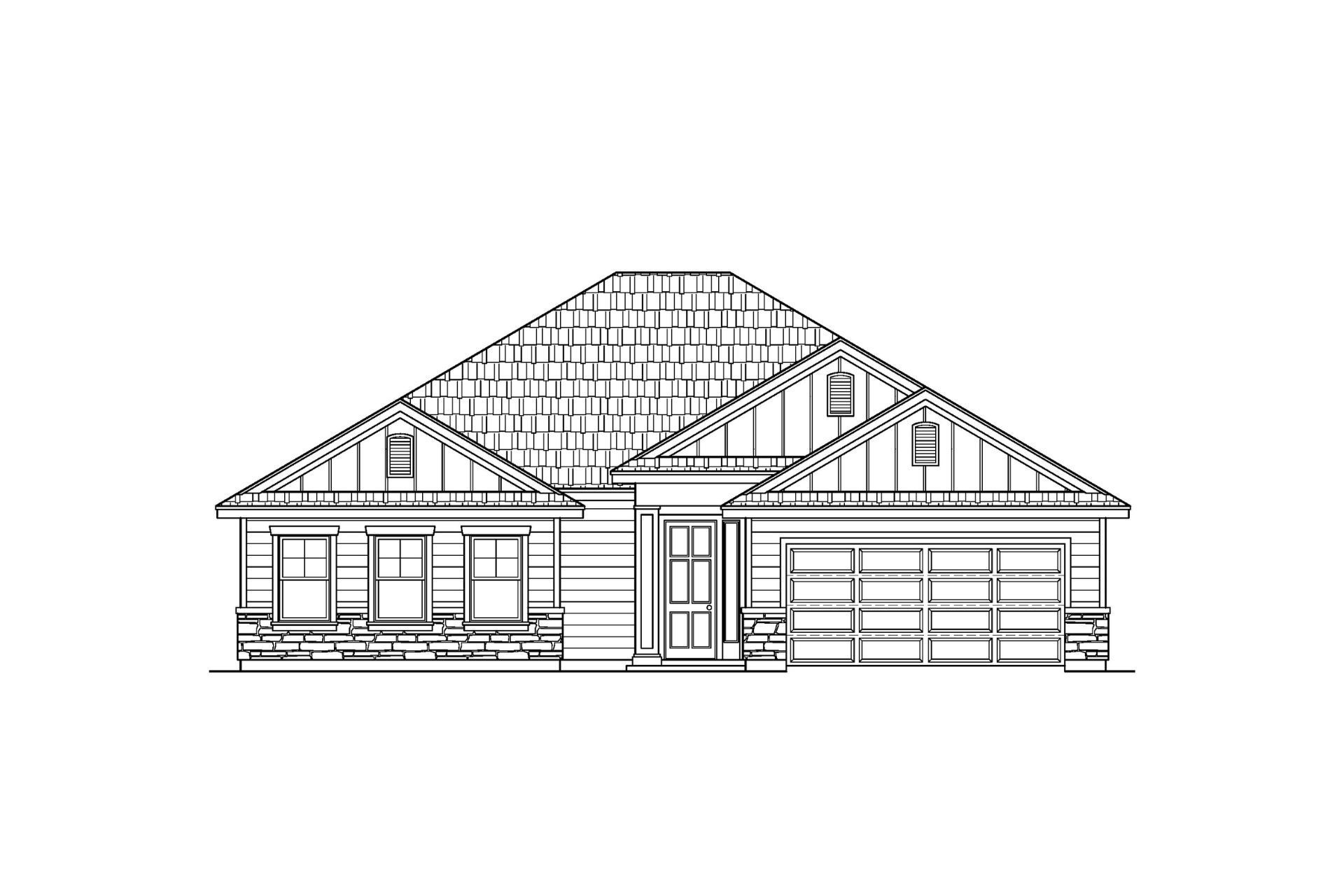 The Sheridan Elevation B by Encore Homes