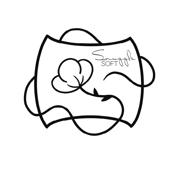 A logo featuring a cotton flower inside a curved, square-like shape. The word