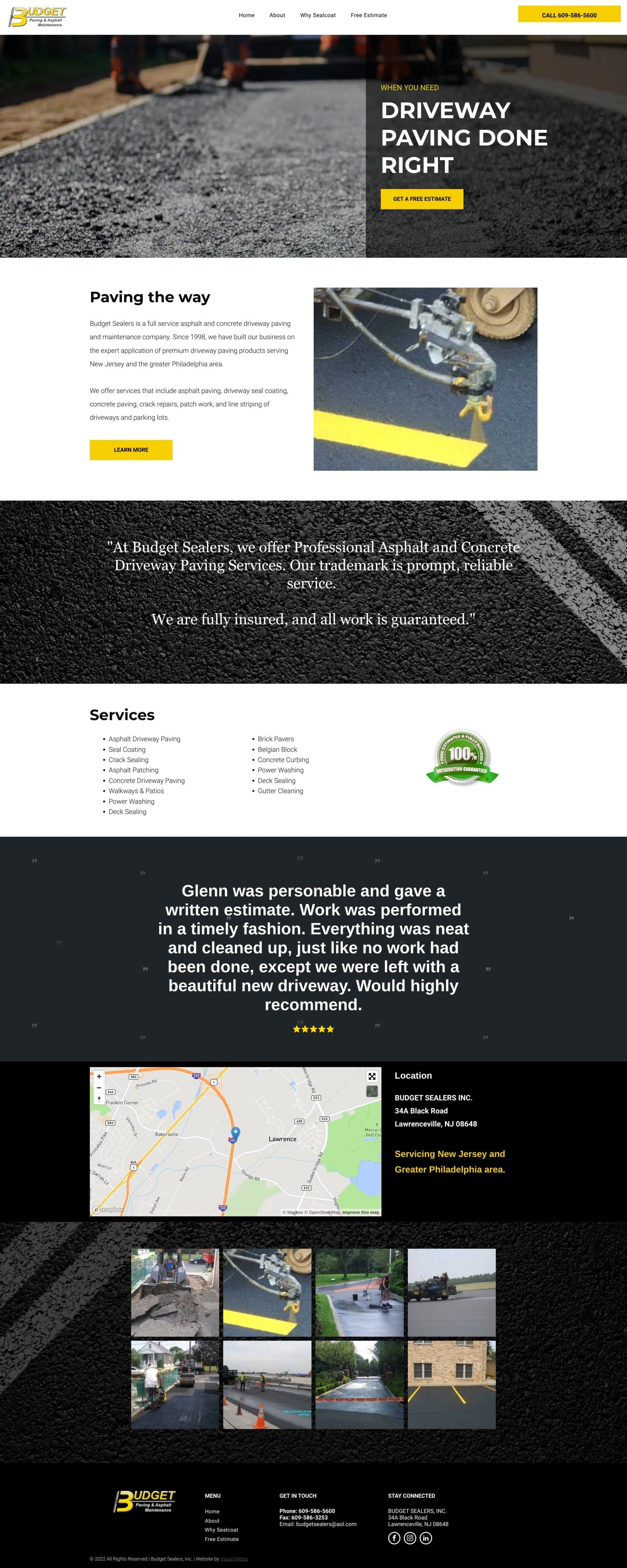 Home Page website design