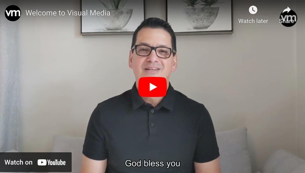 Welcome message from Eric Acevedo at Visual Media