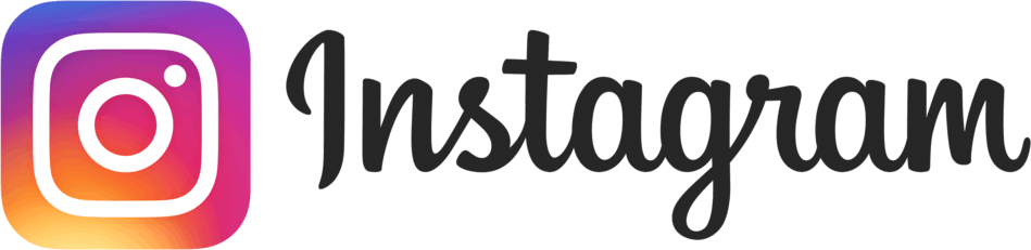 Instagram logo: a colorful square with a white circle in the center and