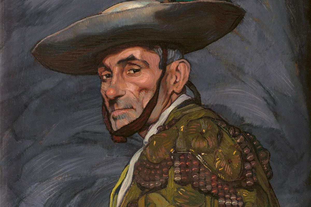 Ignacio Zuloaga, Halbfigurenbildnis eines Picadors, 1910