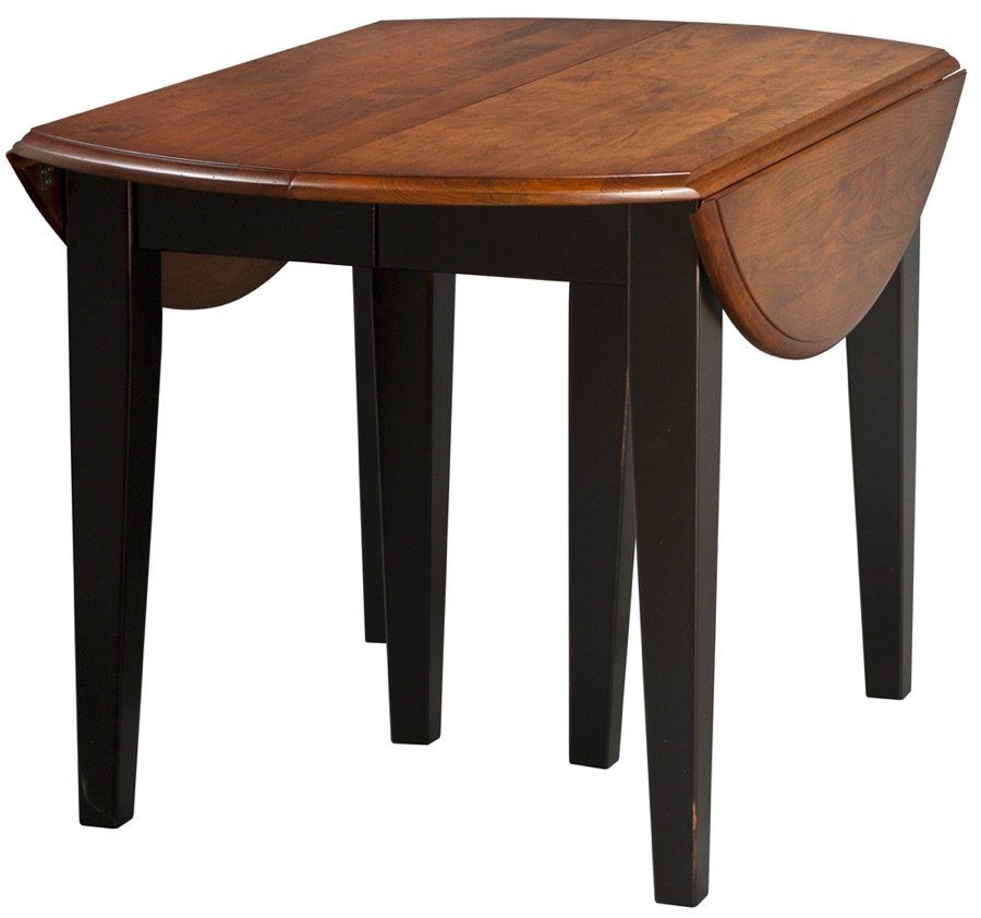 164-7-D Round Dropleaf Table