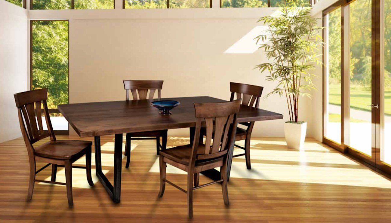 View our Signature heirloom hardwood tables made by Amish craftsmen