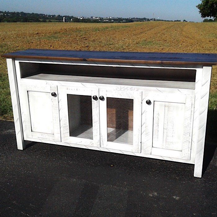 TR 60 Rough-Sawn Poplar TV Stand