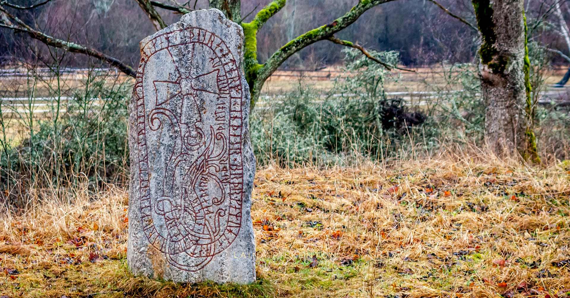 carved runestone
