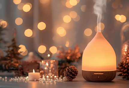 oracle cards and tea light candles