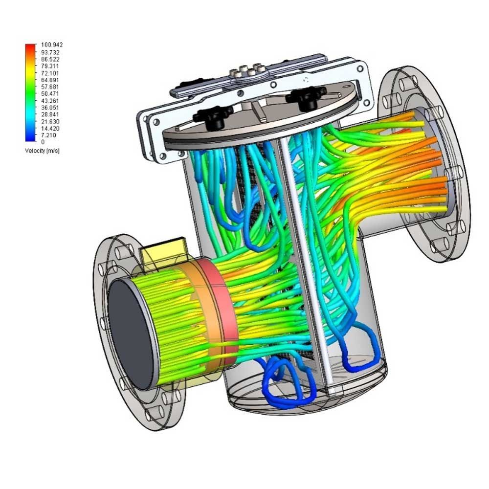 3D drawing of a KPM Strainer