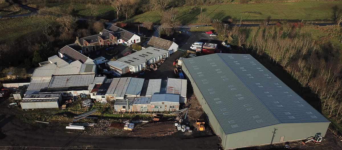 Fly by of the Scot Seat factory