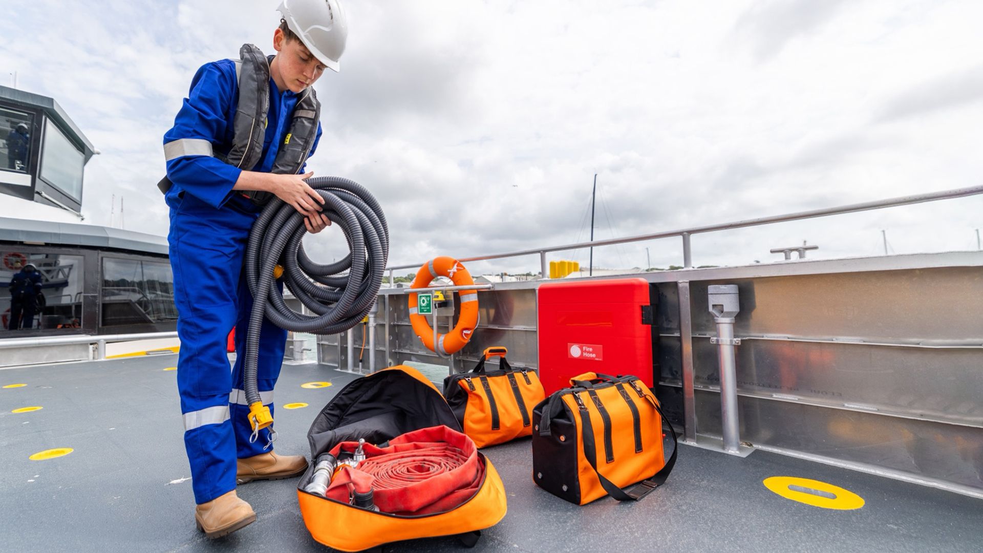 FRP10 Pump on the boat