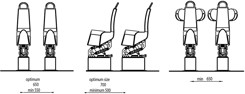 Marine seat layout