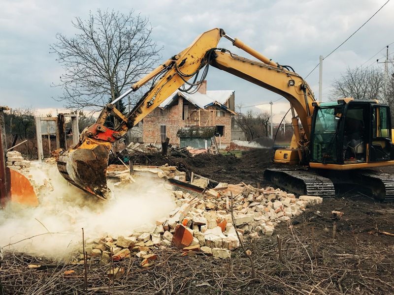 Bulldozer Clearing Land From Old Bricks - Aberdeen, MS - Ground Pounders