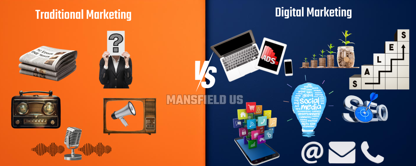 a comparison between traditional marketing and digital marketing