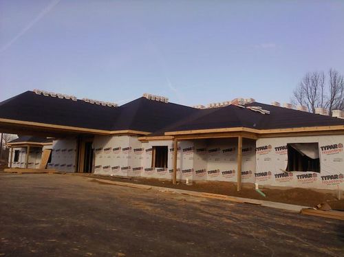 Building with Typar House Wrap — Hartville, OH — Skyline Roofing & Exteriors LTD