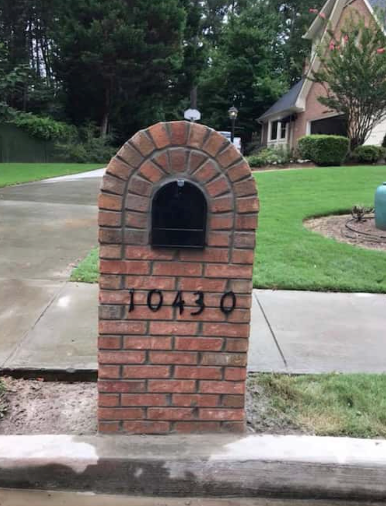 brick mailbox repair in atlanta