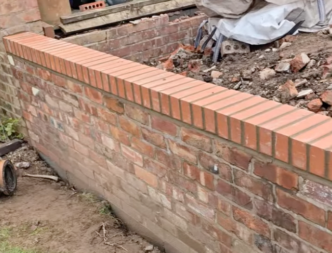 brick retaining wall