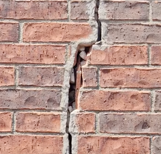 cracked brick repair