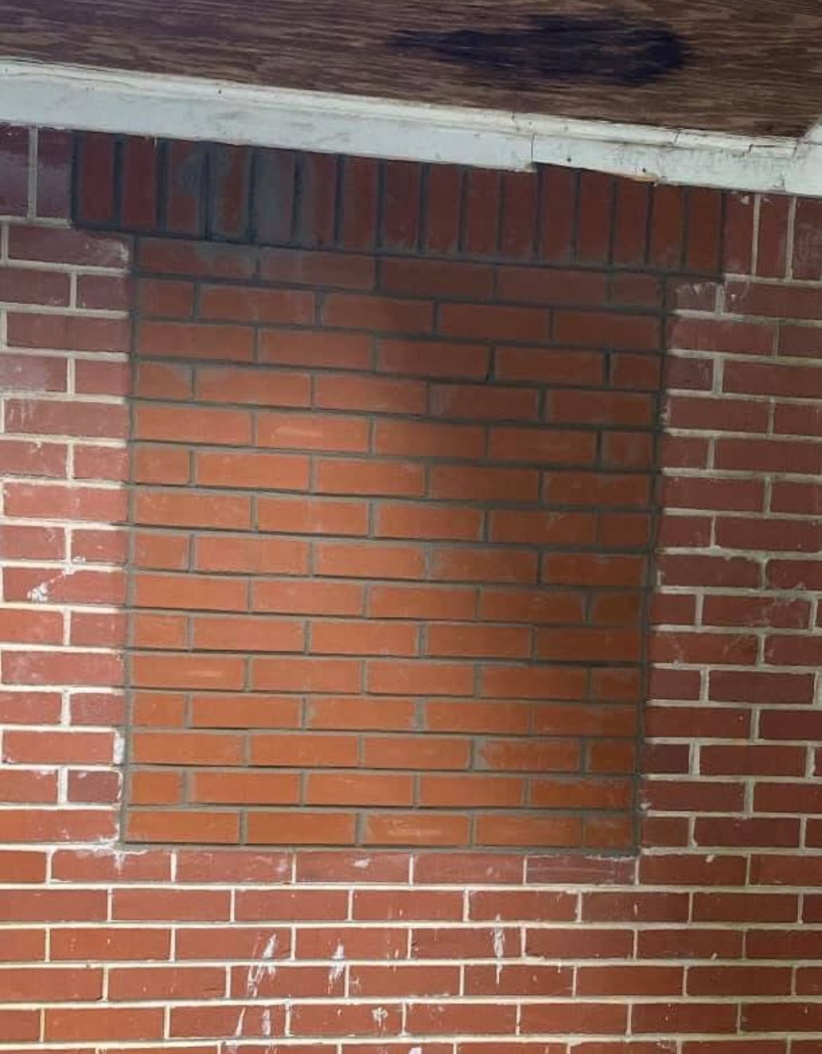 fill in a window in a brick wall