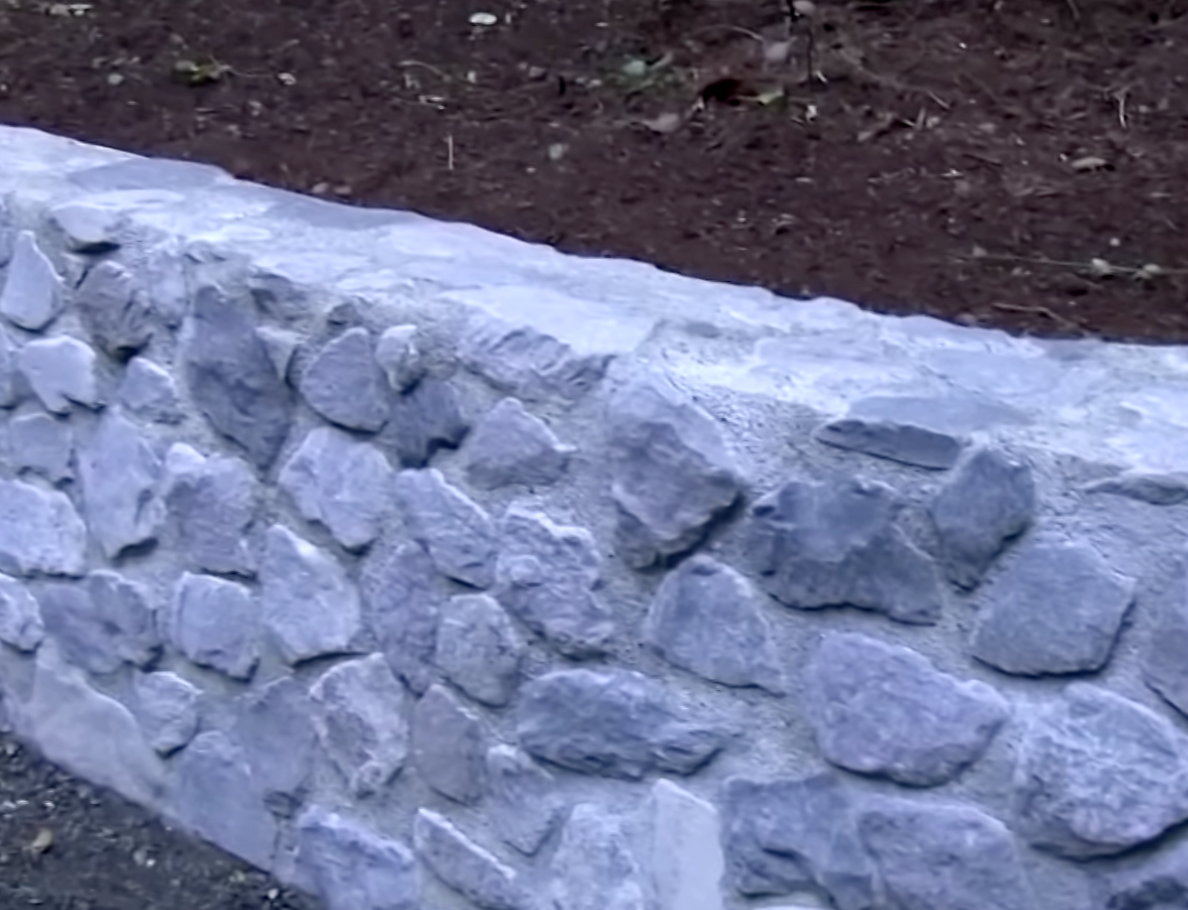 stone retaining wall