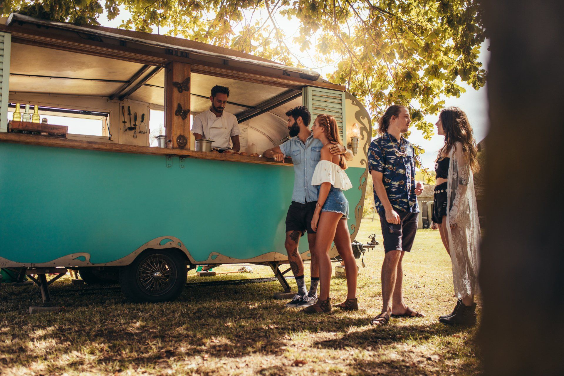 catering van customers