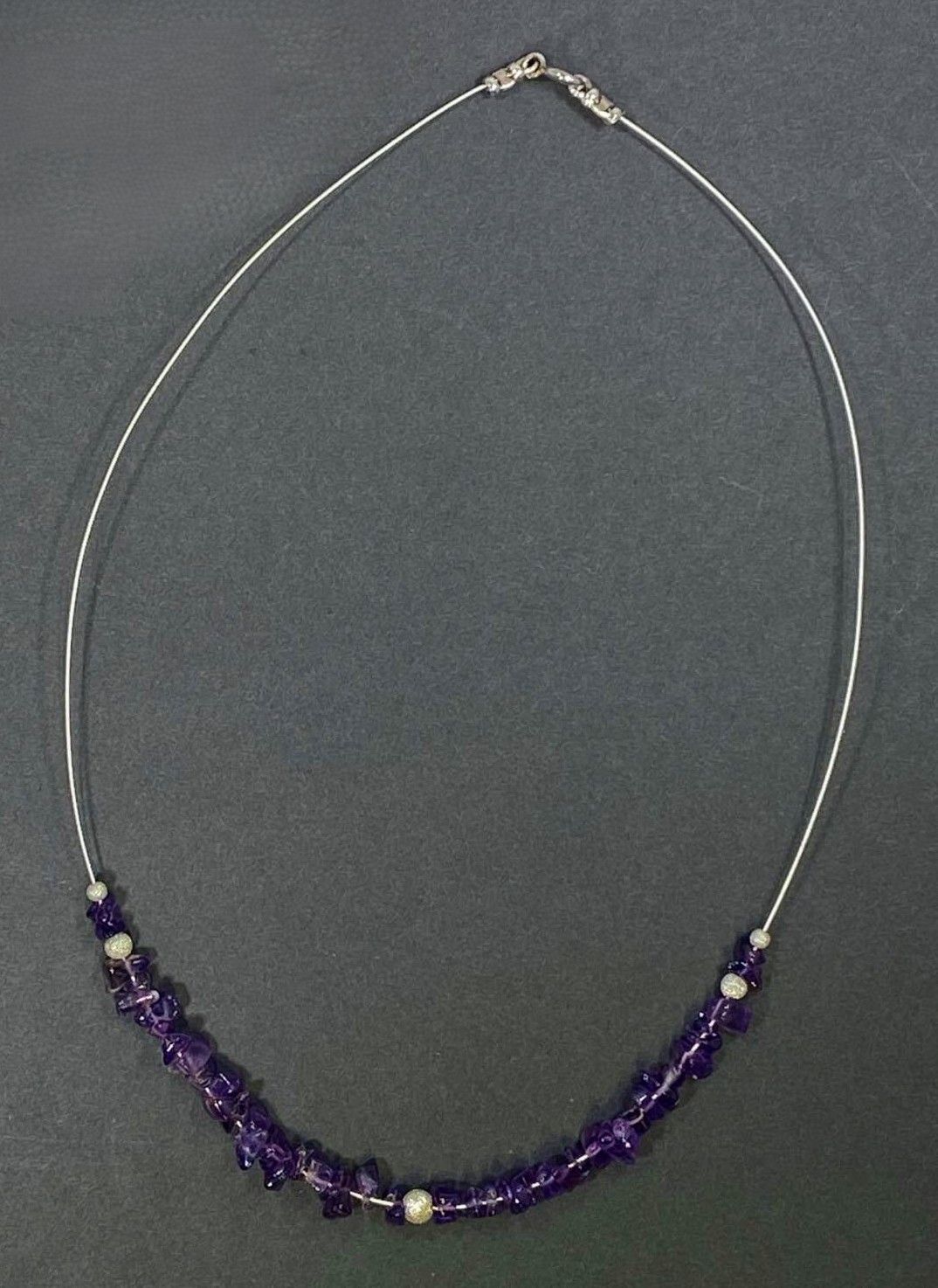 Amethyst Chip Bead Necklace