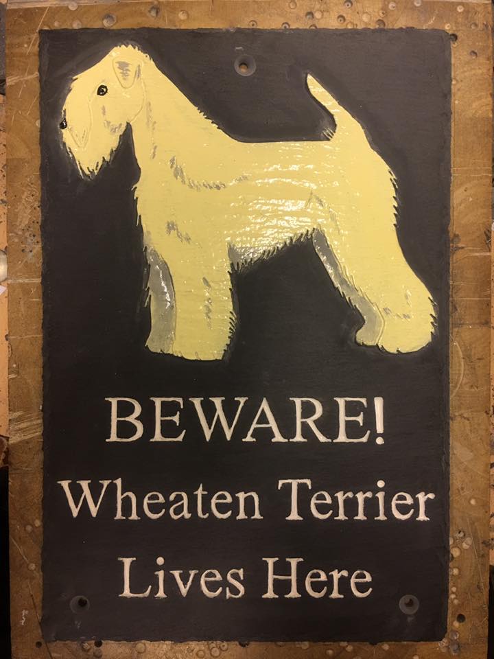 Wheeten Terrier House Signs
