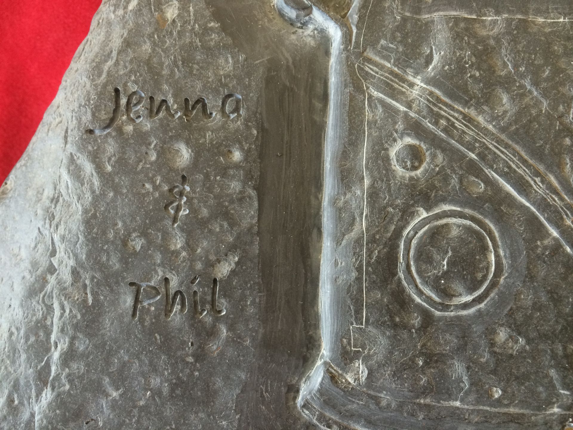 VW Stone Engraving, VW in Stone, VW Camper in Stone, Engraved VW Camper