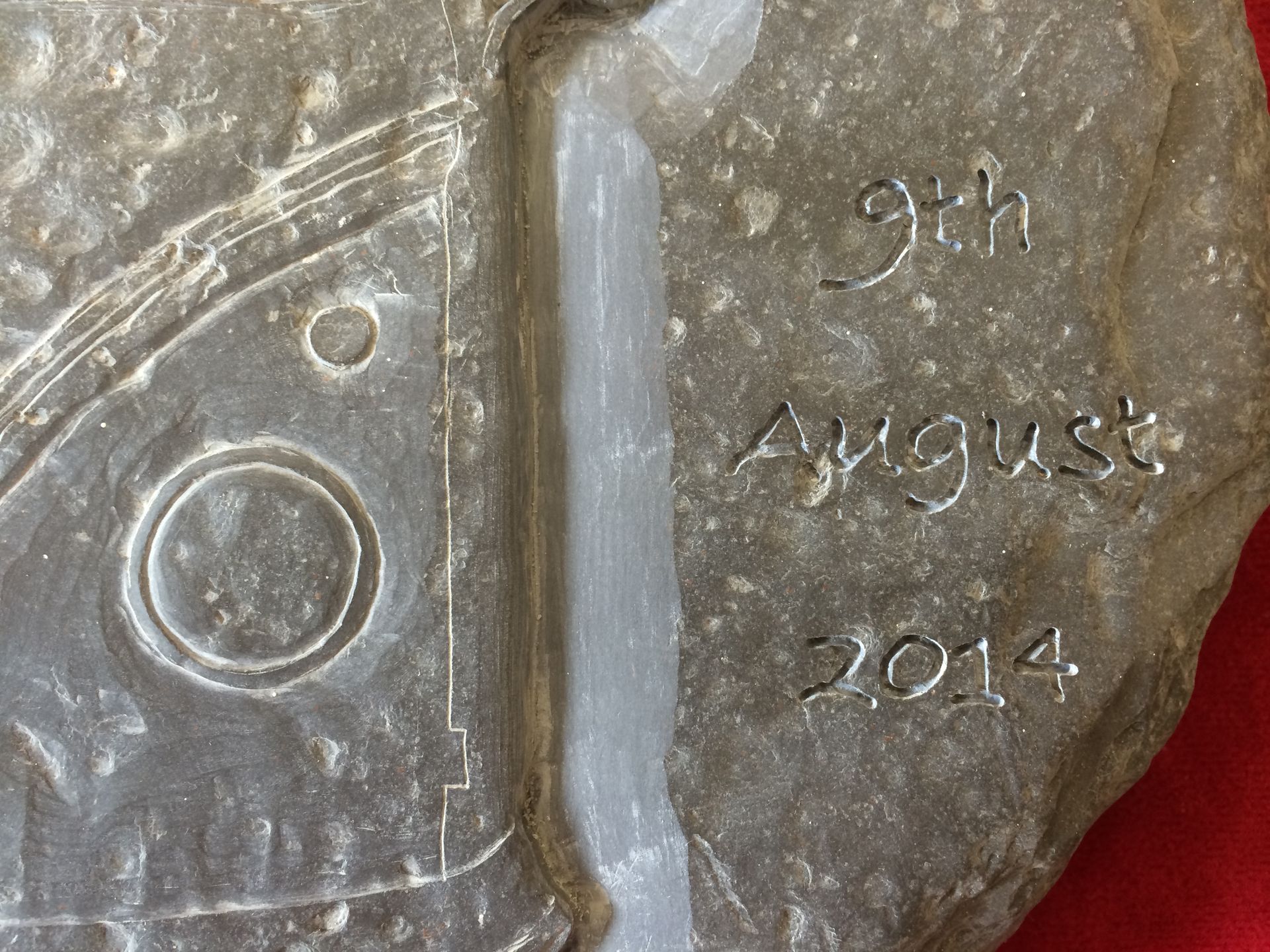 VW Stone Engraving, VW in Stone, VW Camper in Stone, Engraved VW Camper