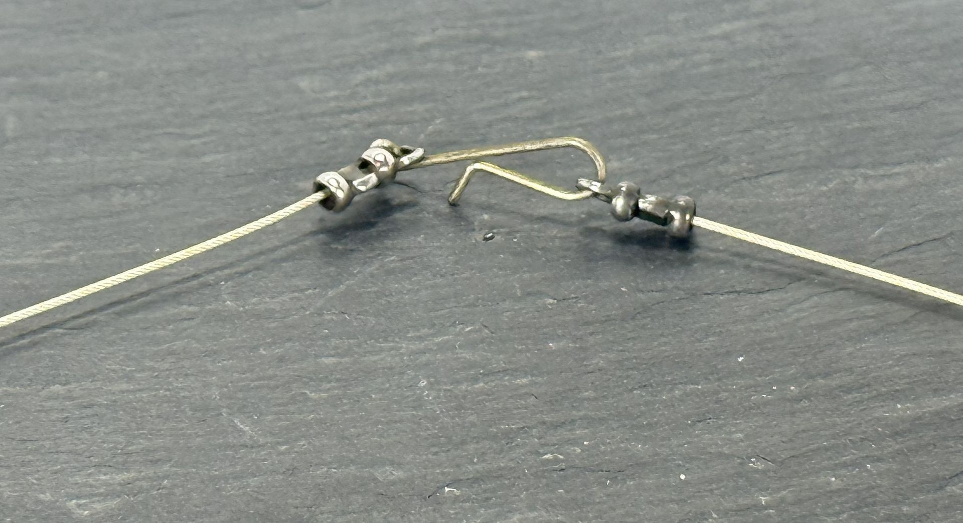 Sterling Silver Crimp with hand made with silver coated copper wire.