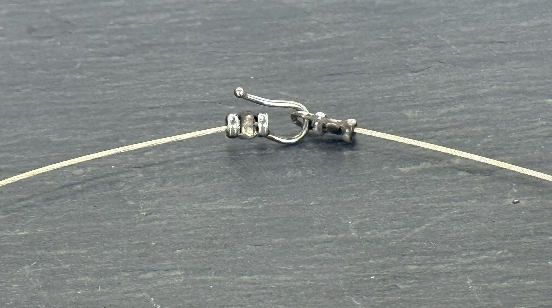 Sterling Silver Crimp and Hook Clasp