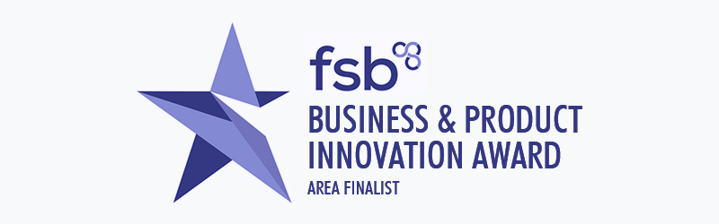 The logo for the fsb business and product innovation award