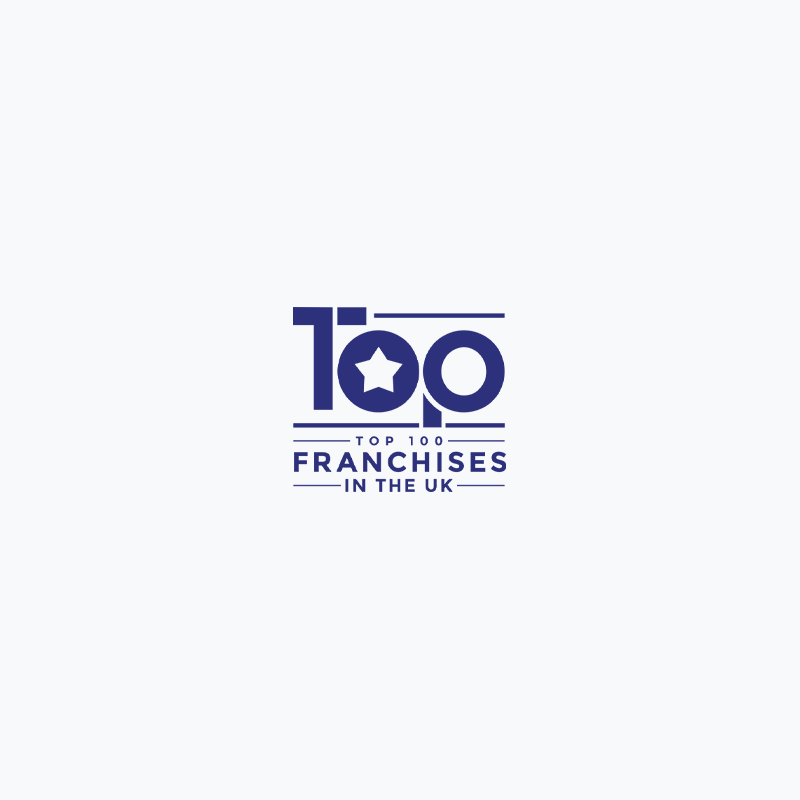 It is a logo for top 100 franchises in the uk.