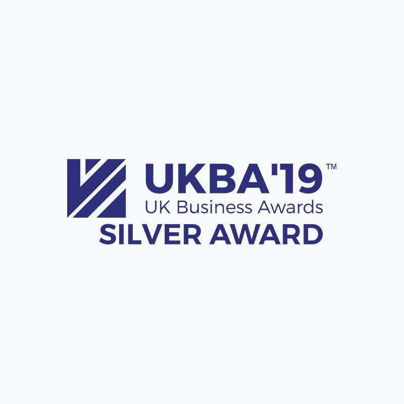 Ukba 19 uk business awards silver award logo