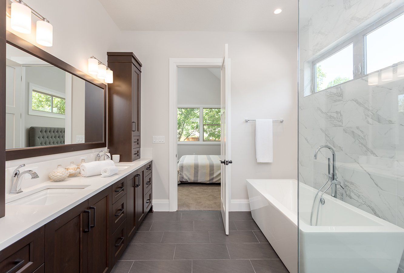 master bathroom new luxury home tile