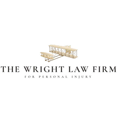 The Wright Law Firm logo with a gold bridge icon and “For Personal Injury” subtitle