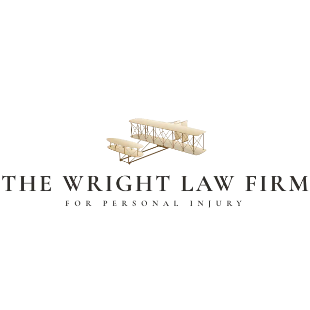 The Wright Law Firm logo with a gold bridge icon and “For Personal Injury” subtitle