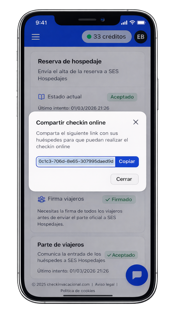 app checkin vacacional