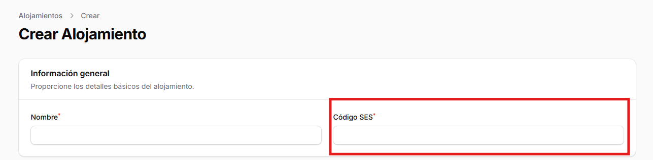 Crear Alojamiento en checkin vacacional