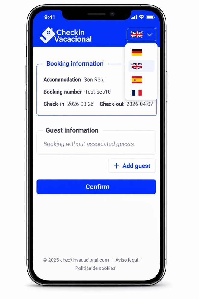 app checkin vacacional