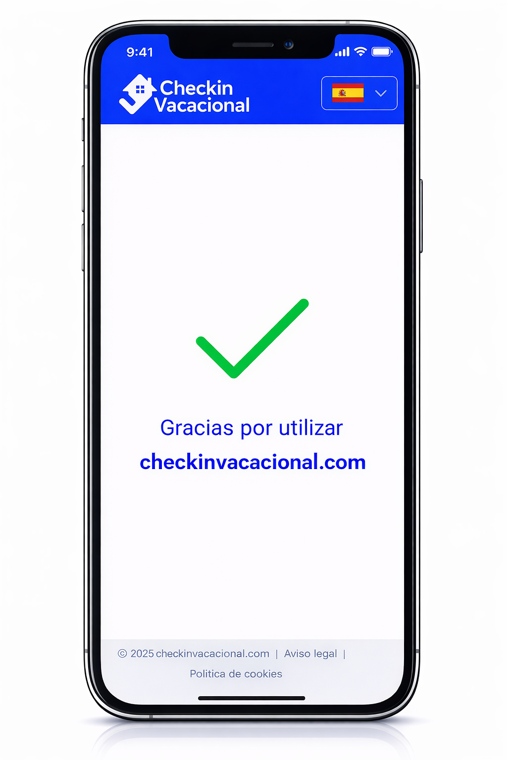 app checkin vacacional