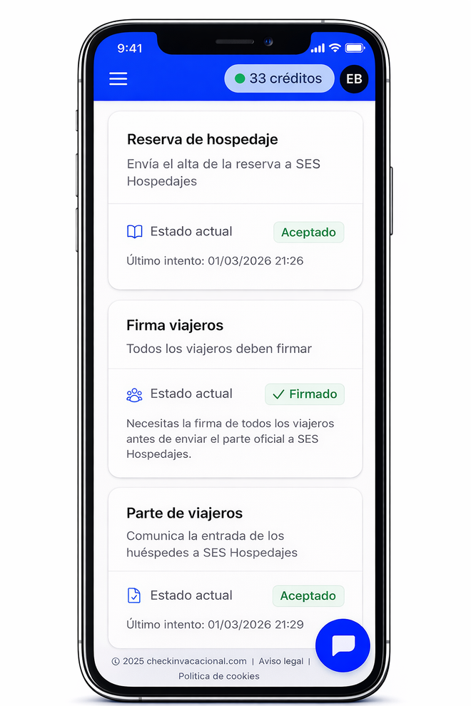 app checkin vacacional