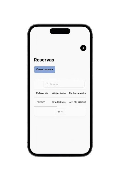 Pantalla de teléfono móvil que muestra una aplicación