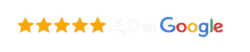 Cinco estrellas Google.
