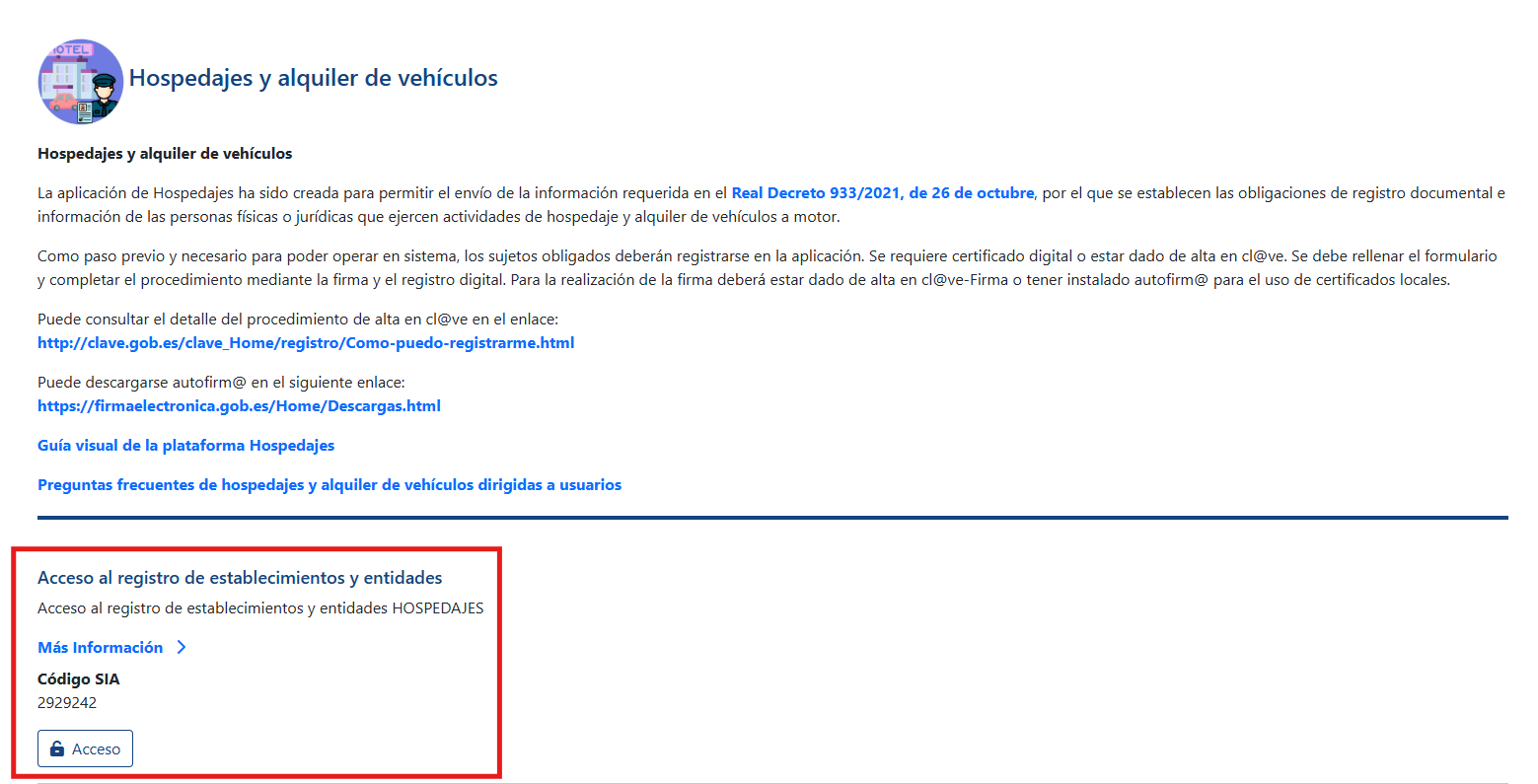 imagen web para el registro de establecimientos