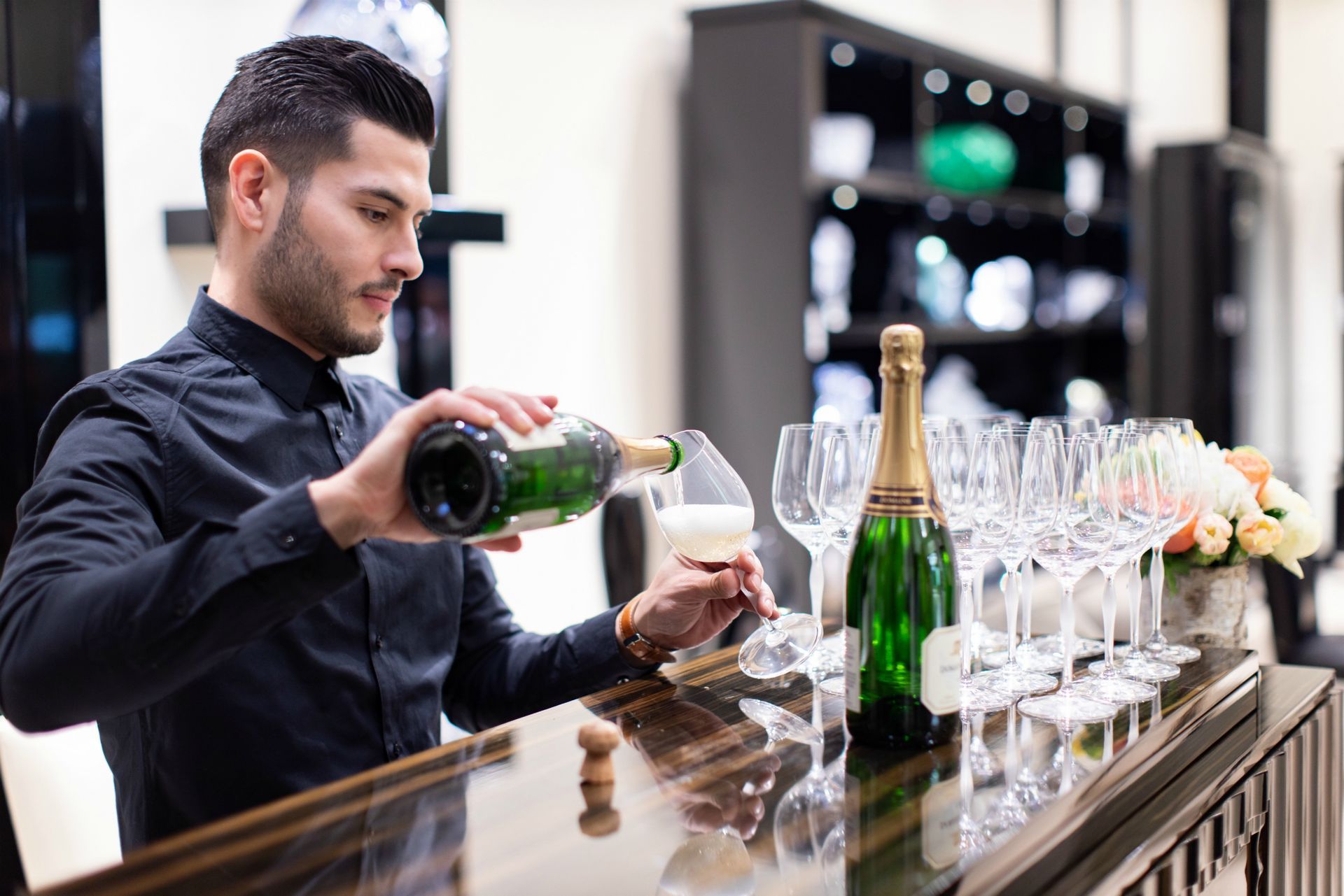 Custom branded showgirl costumes for Las Vegas corporate events and product launches.