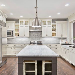 Luxury kitchen in a California rental home