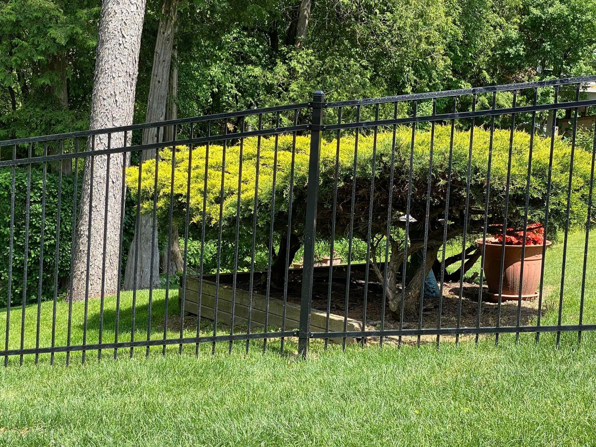 Metal Fence — Kitchener, ON — Fence and Deck Experts