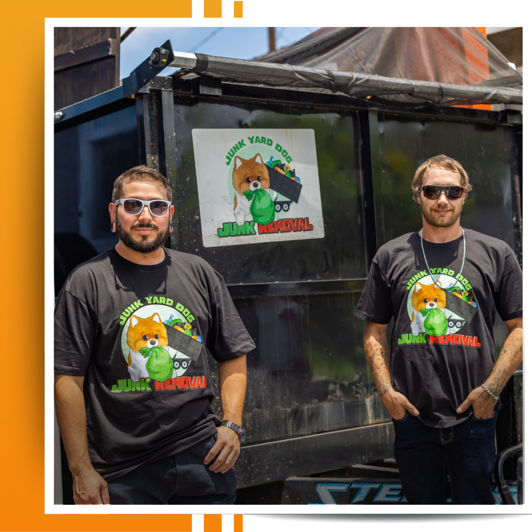an image of two junk removal team