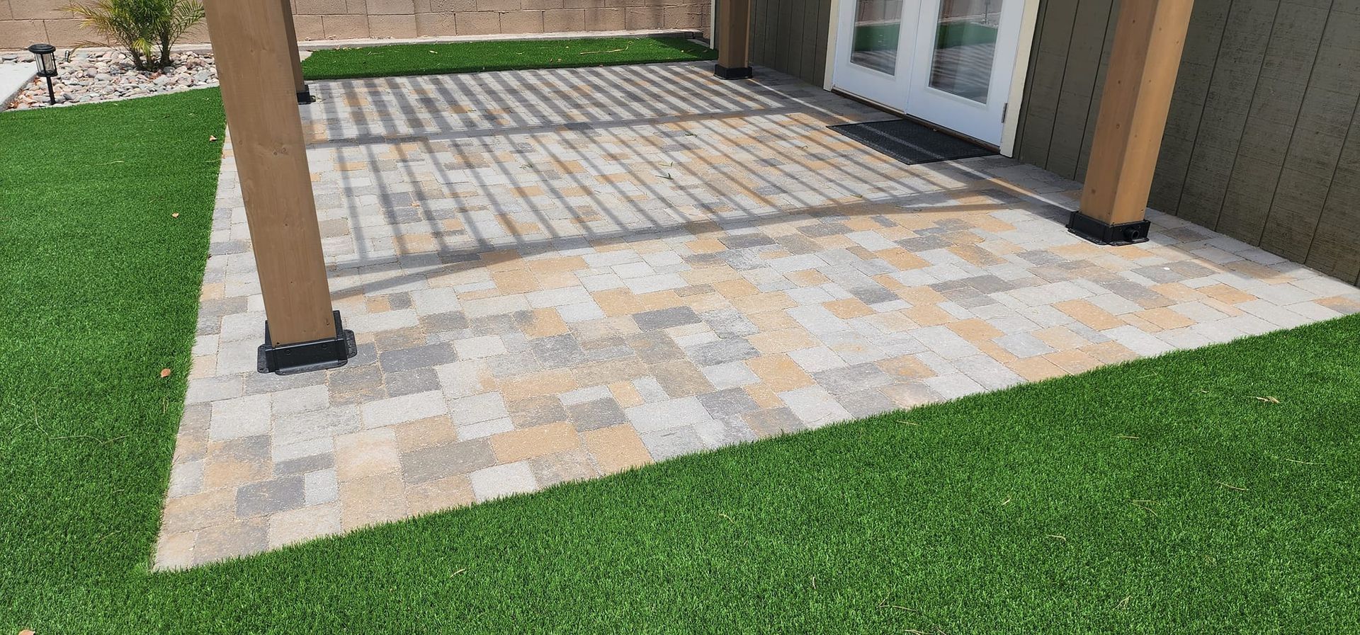  Patio with a Pergola and Artificial Grass — San Tan Valley, AZ — Cool Trimmings